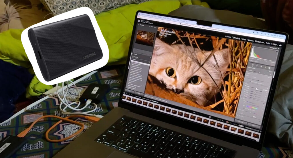 I spy with my little eye, hard drives working hard in the deserts of the Sahara!