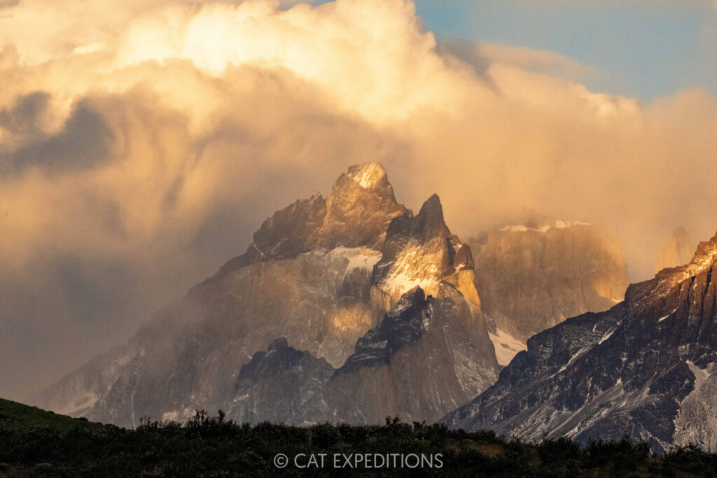 Gorgeous mountains at sunset, taken during our Pumas of Patagonia Photo Tour 2025